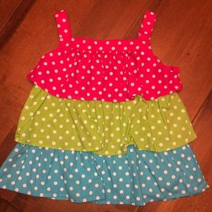 Gymboree Polkadot Ruffled Blouse Size 6